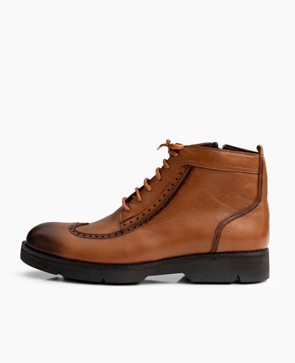 نیم بوت چرم طبیعی 