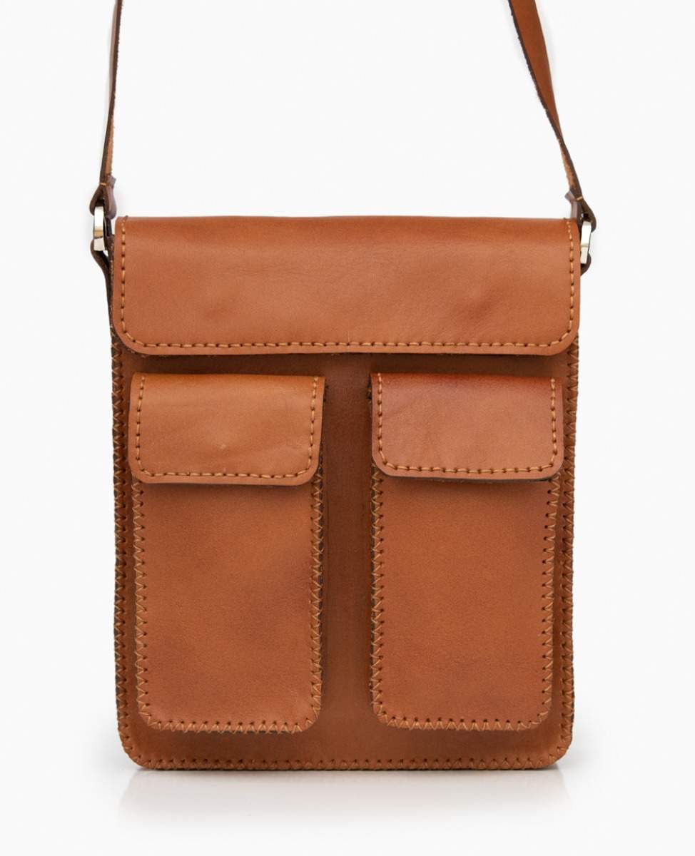 کیف دوشی چرم دست دوز